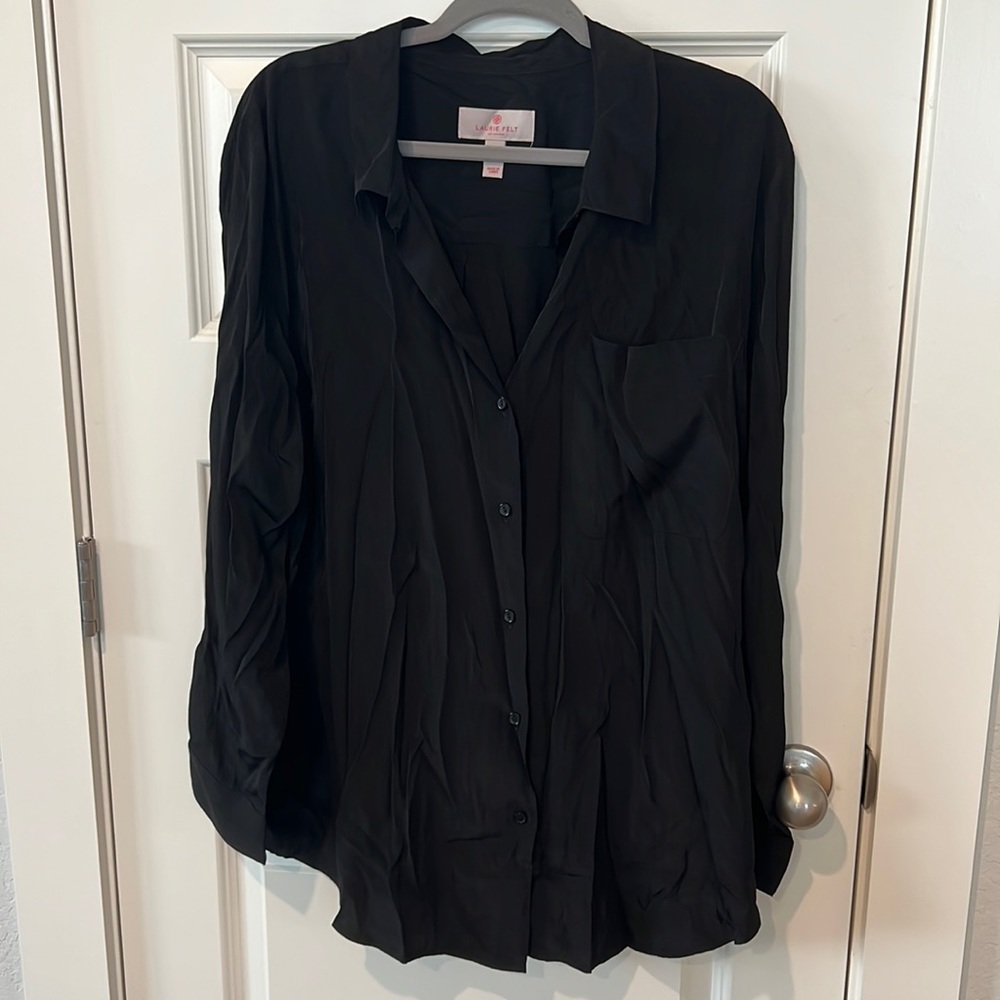Laura Felt long sleeve button down. XL